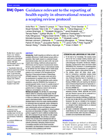 Guidance relevant to the reporting of health equity in observational research: a scoping review protocol
