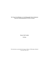 The women from Rhodesia: an auto-ethnographic study of immigrant experience and [Re] aggregration in Western Australia
