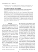 Comparisons between the reproductive biology of females of two species of deep sea crabs that live in different water depths