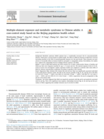 Multiple-element exposure and metabolic syndrome in Chinese adults: A case-control study based on the Beijing population health cohort