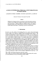 A note on withdrawal through a point sink in fluid of finite depth
