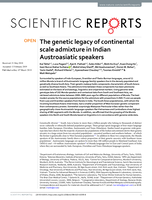 The genetic legacy of continental scale admixture in Indian Austroasiatic speakers