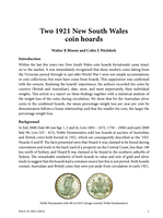 Two 1921 New South Wales coin hoards