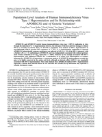 Population level analysis of human immunodeficiency virus type 1 hypermutation and its relationship with APOBEC3G and vif genetic variation