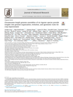Chromosome-length genome assemblies of six legume species provide insights into genome organization, evolution, and agronomic traits for crop improvement