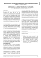 The impact and diversity of Mycosphaerella leaf disease isolated from Eucalyptus globulus in western australia