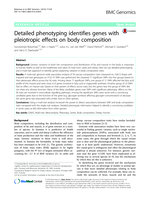 Detailed phenotyping identifies genes with pleiotropic effects on body composition