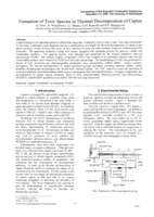 Formation of toxic species in thermal decomposition of captan