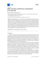 MHC genomics and disease: Looking back to go forward