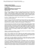 Creative Action Centres for Regional Sustainable Development