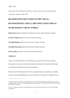 Re-designing education in the visual: Re-positioning visual arts education for an increasingly visual world