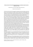 Women and work in the Fourth Industrial Revolution: An exploratory study of women's experience in IT Jobs
