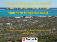 Using photographs to explain visitors' attachment to the southern Ningaloo coast