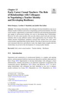 Early career casual teachers: The role of relationships with colleagues in negotiating a teacher identity and developing resilience