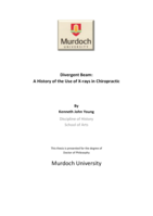 Divergent beam: A history of the use of x-rays in chiropractic