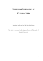 Molecular systematics of cyanobacteria