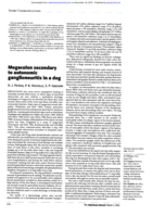 Megacolon secondary to autonomic ganglioneuritis in a dog