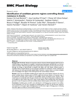 Identification of candidate genome regions controlling disease resistance in Arachis