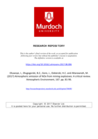 Atmospheric emission of NOx from mining explosives: A critical review