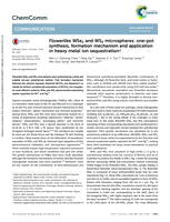 Flowerlike WSe2 and WS2 microspheres: One-pot synthesis, formation mechanism and application in heavy metal ion sequestration
