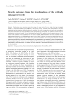 Genetic outcomes from the translocations of the critically endangered woylie