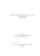The Influence of program theory-based evaluation on the use of evaluation information: A longitudinal study