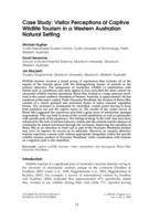 Visitor perceptions of captive wildlife tourism in a Western Australian natural setting
