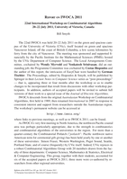 Report on IWOCA 2011