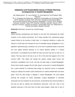 Adaptation and sustainability issues of global warming consequences in coastal Bangladesh