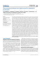 Phenotyping chickpeas and pigeonpeas for adaptation to drought