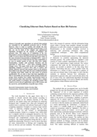 Classifying ethernet data packets based on raw bit patterns