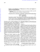 Kinetics of the reduction of platinum(IV) by tin(II) and copper(I) in aqueous chloride solutions