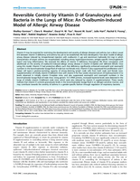 Reversible control by vitamin D of granulocytes and bacteria in the lungs of mice: An ovalbumin-induced model of allergic airway disease