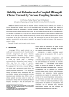 Stability and robustness of a coupled microgrid cluster formed by various coupling structures