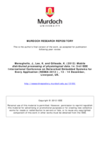 Mobile distributed processing of physiological data