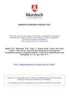 Thermal and mechanical nociceptive threshold testing in pregnant sheep