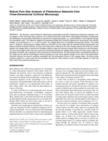 Robust pore size analysis of filamentous networks from Three-Dimensional confocal microscopy