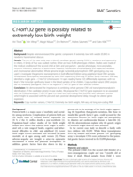 C14orf132 gene is possibly related to extremely low birth weight
