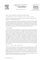 Monte Carlo simulations of confined hard sphere fluids