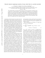 Disorder-induced roughening transition of many elastic lines in a periodic potential