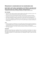 Rhizoctonia in ameliorated and non-ameliorated soils