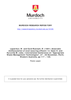 Anaerobic bioflocculation of wool scouring effluent