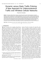 Dynamic versus static traffic policing: A new approach for videoconference traffic over wireless cellular networks