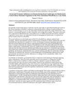 Social and economic influences on restructuring rural landscapes for biodiversity conservation: Remnant vegetation in the West Australian wheatbelt as a case study