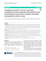 Toxoplasma gondii is not an important contributor to poor reproductive performance of primiparous ewes from southern Australia: A prospective cohort study