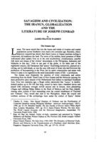 Savagism and civilisation: The Iranun, globalization and the literature of Joseph Conrad