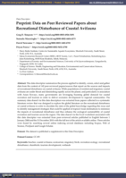 Data on peer reviewed papers about recreational disturbance of Coastal Avifauna