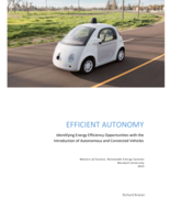 Efficient autonomy: Identifying energy efficiency opportunities with the introduction of autonomous and connected vehicles
