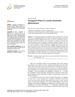 Derjaguin’s Water II: A surface hydration phenomenon