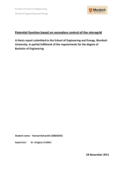 Potential function based on secondary control of the microgrid